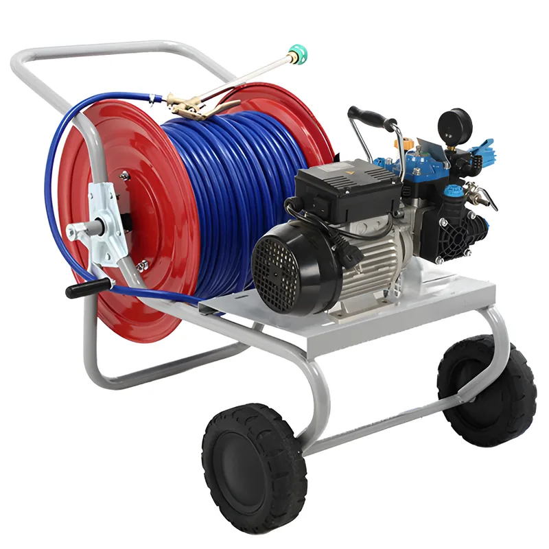 Kit Motopompe électrique de pulvérisation avec chariot - Bertolini Pumps POLY 2030 H.P. RTE.1 - Pour produits chimiques et acides