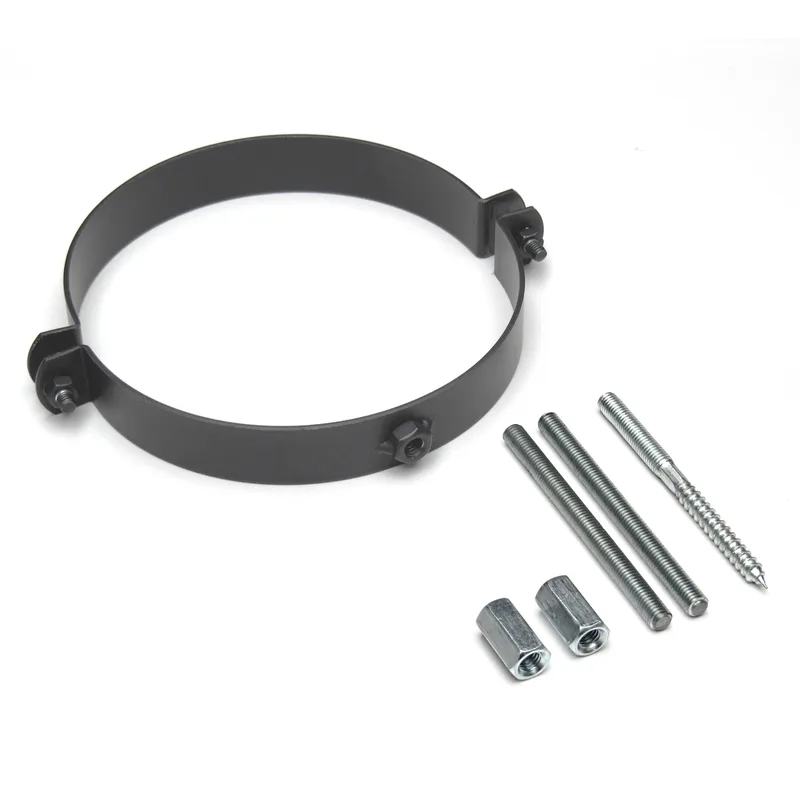 Raik Basic collier de tuyau de fumée 150mm gris fonte pour tuyau de fumée / conduit de fumée