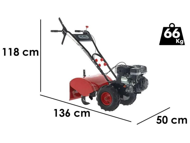 GeoTech MCT 500 - Motoculteur à essence - Rato R210-S - 7 CV