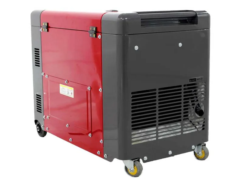GeoTech Pro DGP8500SE-3 - Groupe électrogène 6 KW diesel Full-power insonorisé + ATS monophasé