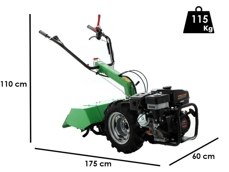 Lampacrescia MGM Boxer - Motoculteur à essence - Loncin G270F - 10 CV