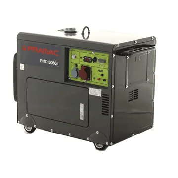 Pramac PMD5050s - Groupe électrogène 3,6 kW triphasé diesel insonorisé - Avec roues
