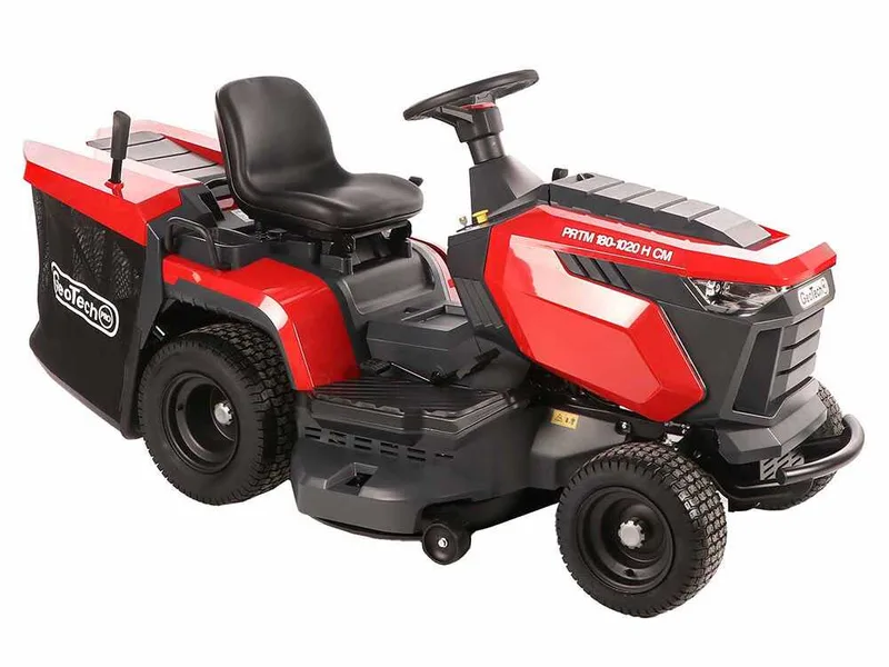 GeoTech Pro PRTM 180-1020 H-CM - Tracteur tondeuse - Transmission hydrostatique - Bac de ramassage