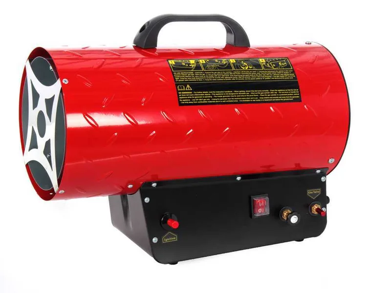 Générateur d'air chaud à gaz GeoTech GH 3300 F - démarrage piézoélectrique manuel