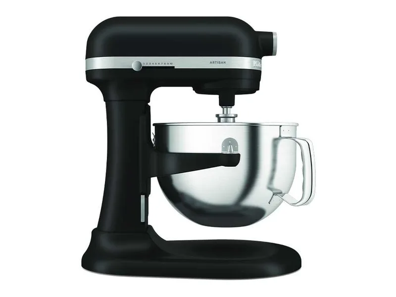 KitchenAid Artisan 5KSM60SPX-EBM Noir mat - Batteur mélangeur planétaire avec cuve amovible