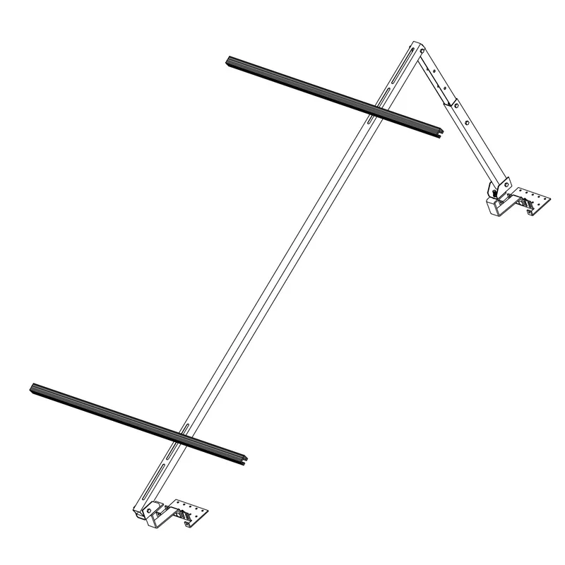 Sunex Standard Kit d'extension pour toit incliné 10-25 degrés pour 1 collecteur solaire Basicx 2.0
