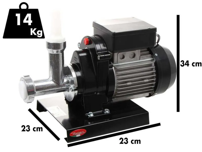 Reber 9602N-8400N - Extrudeuse - Machine à pâtes avec moteur électrique à induction 600W