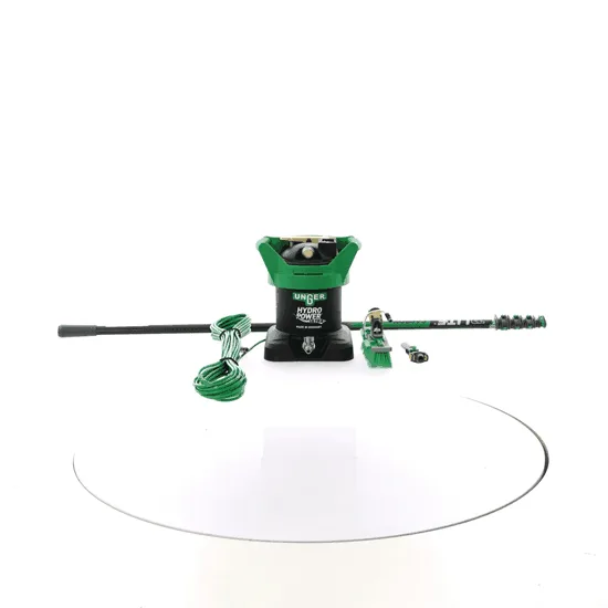 Unger Hydropower Ultra DI - Kit de nettoyage pour vitres et panneaux photovoltaïques - Perche télescopique en carbone 170-600 cm