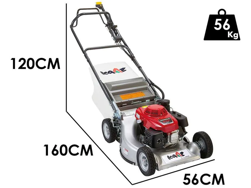 KAAZ LM 5360 HXA - Tondeuse à gazon thermique tractée - Honda GXV 160 - Largeur de coupe 53 cm - 2 vitesses