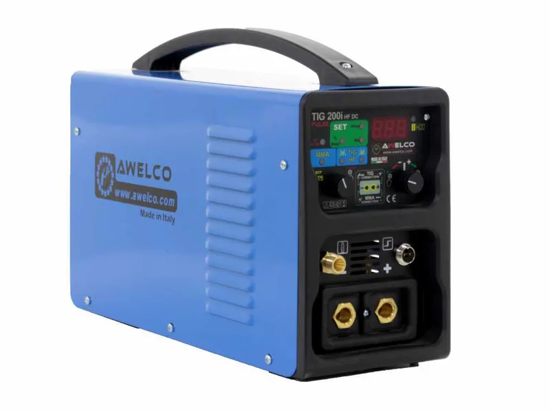 Poste à souder inverter Awelco TIG 200i HF Pulse - TIG DC - MMA - 200A - 230V - valise et kit