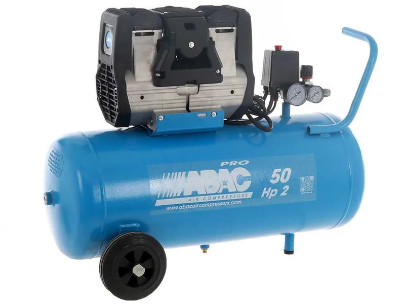 Abac montecarlo OS20P - Compresseur d'air électrique monophasé silencieux, sans huile - Moteur 2 CV - 50 L