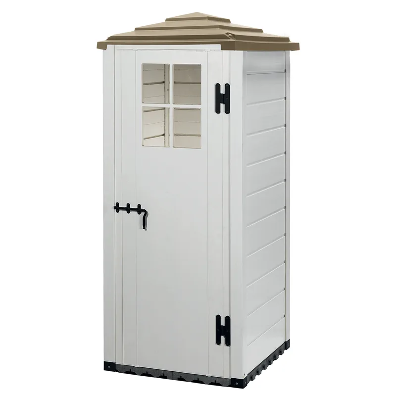 Garofalo Tuscany Evo 80 Pagoda - Abri de jardin - Avec fenêtre - 82,5 x 82,5 x 198 cm