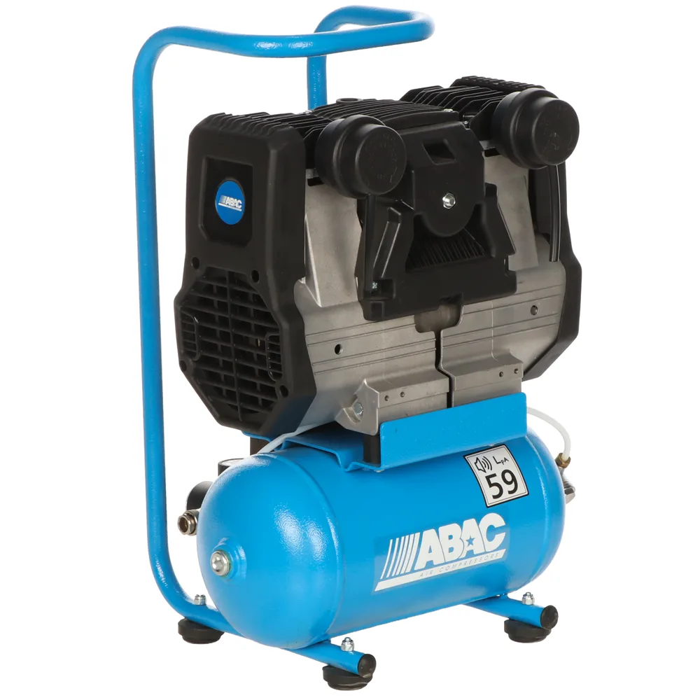 Abac start quiete OS10 - Compresseur d'air électrique monophasé insonorisé - Oil-less - Moteur 1 CV - 6 L