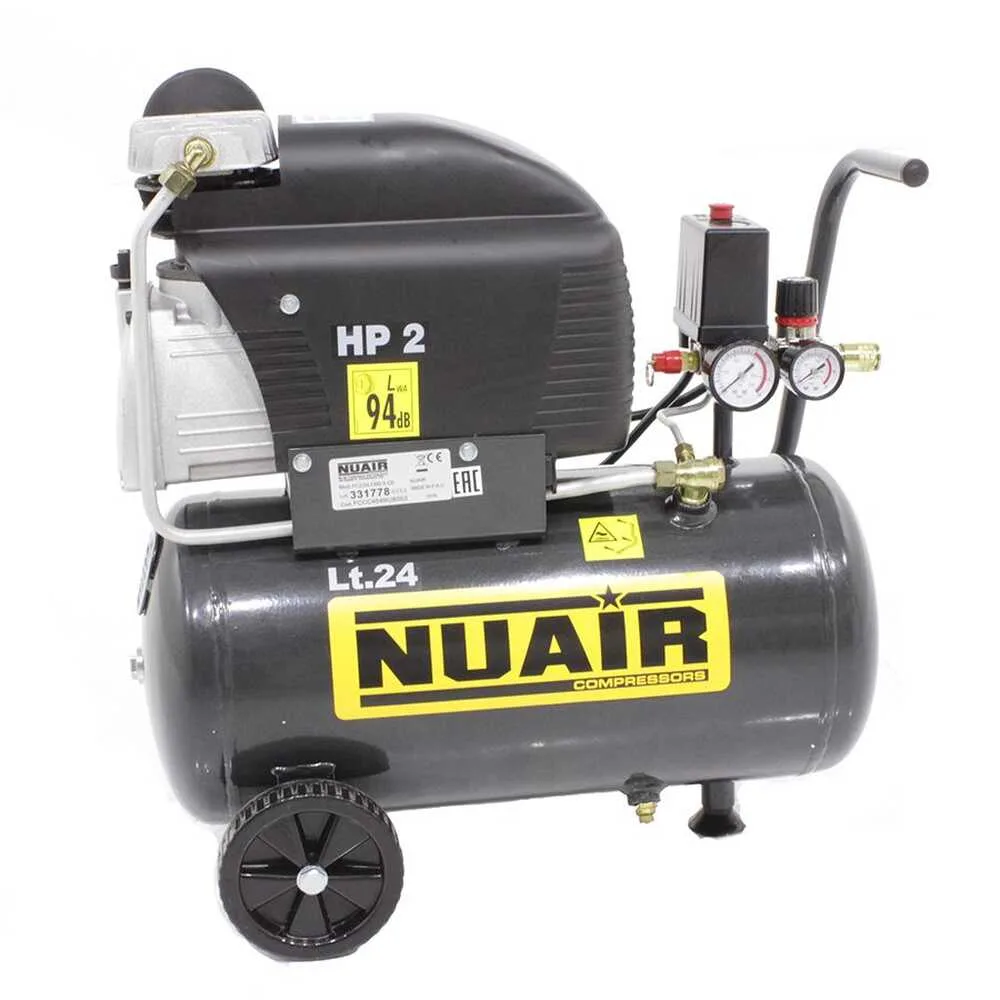 Nuair FC2/24 - Compresseur électrique monophasé - Moteur 2 CV - 24 L