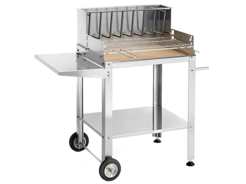 Ompagrill BetSteel 56690/X - Barbecue à bois et charbon