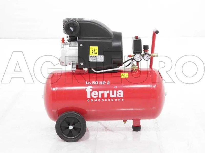 Ferrua RC 2 50 CM2 - Compresseur d'air électrique monophasé - Moteur 2 CV - 50 L à air comprimé
