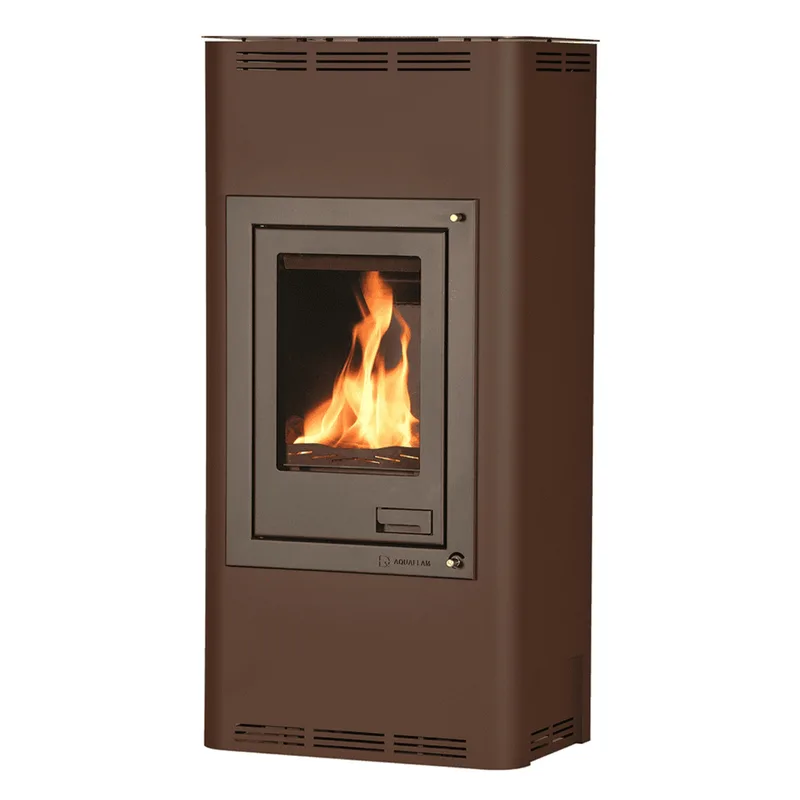 Aquaflam 12 Basic Poêle à bois avec échangeur thermique Marron