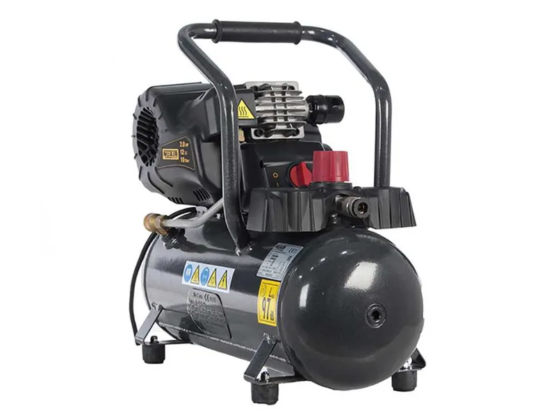 Nuair Fu 227/10/12 - Compresseur d'air électrique compact portatif - Moteur 2 CV - 12 L