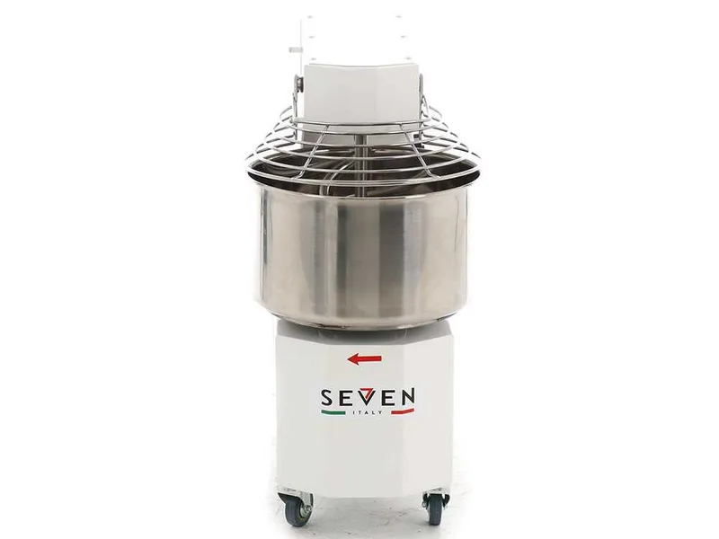 Pétrin à spirale Seven Italy GH 20 2V - 230 V - Avec roues et Minuterie - 2 vitesses
