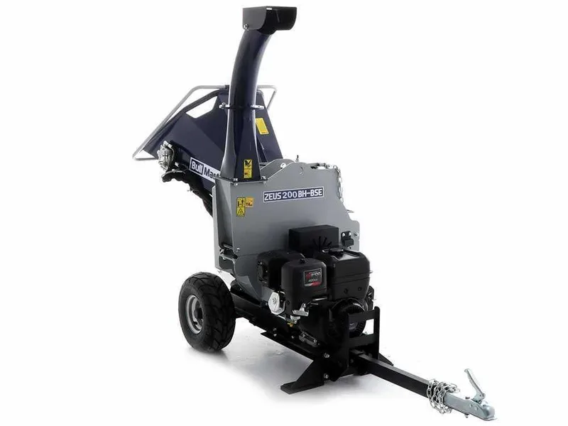 BullMach zeus 200 bh-bse - Broyeur de branche thermique tractable - b&s XR2100 avec démarrage électrique