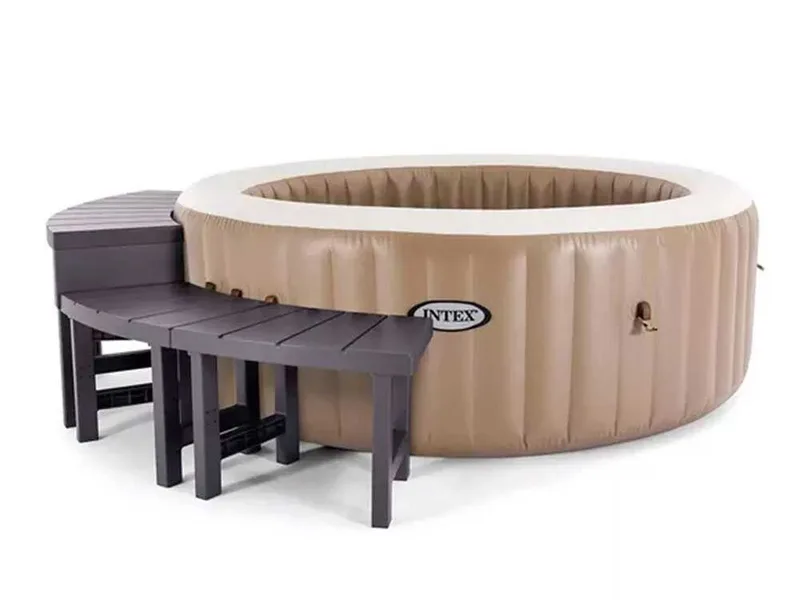 Intex - Banquette à 2 places moyennes + 2 places hautes pour spa rond