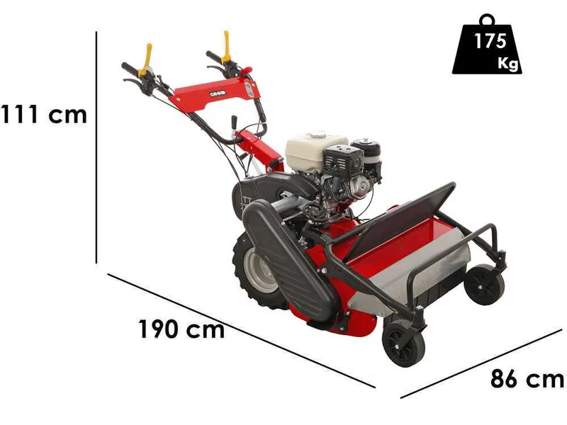 Ginko TT790 - Tondeuse débroussailleuse professionelle à couteaux - Moteur Honda GX270