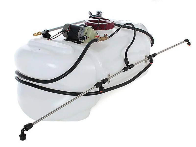 GeoTech CZ100C - Cuve de pulvérisation pour tracteur tondeuse - Pompe 12V - 100L