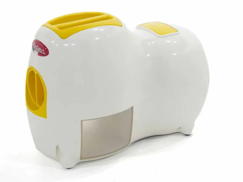 Reber Fido 9250 BG - Râpe électrique de table - Blanche et Jaune - Avec moteur de 140W