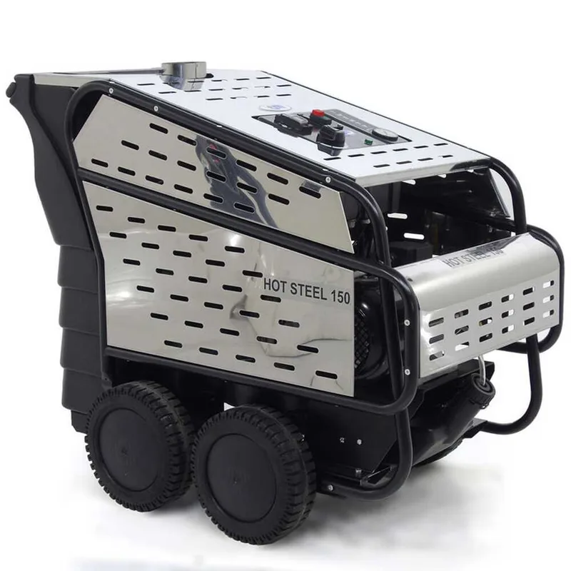ITM - HOT STEEL 150/15 - Nettoyeur professionnel haute pression à eau chaude - triphasé - 150 bar - 900 l/h - INOX