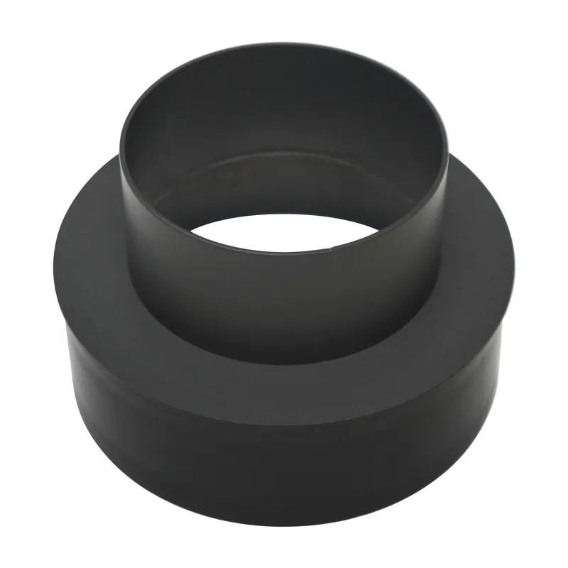Raik Basic extension 130mm – 180mm noir droit pour tuyau de fumée / conduit de fumée