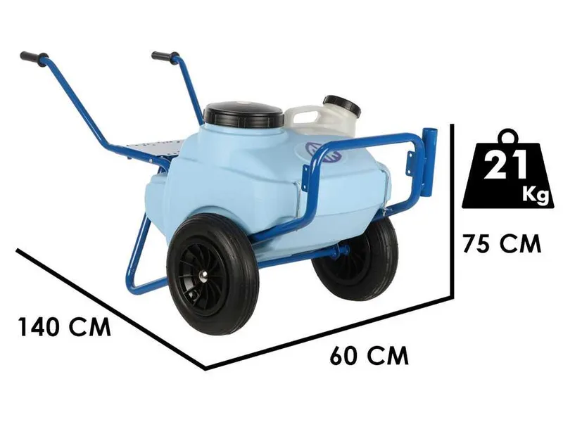 Annovi Reverberi CAR 90/H - Chariot avec cuve de pulvérisation - 90 litres - Pour pompes de pulvérisation à basse pression