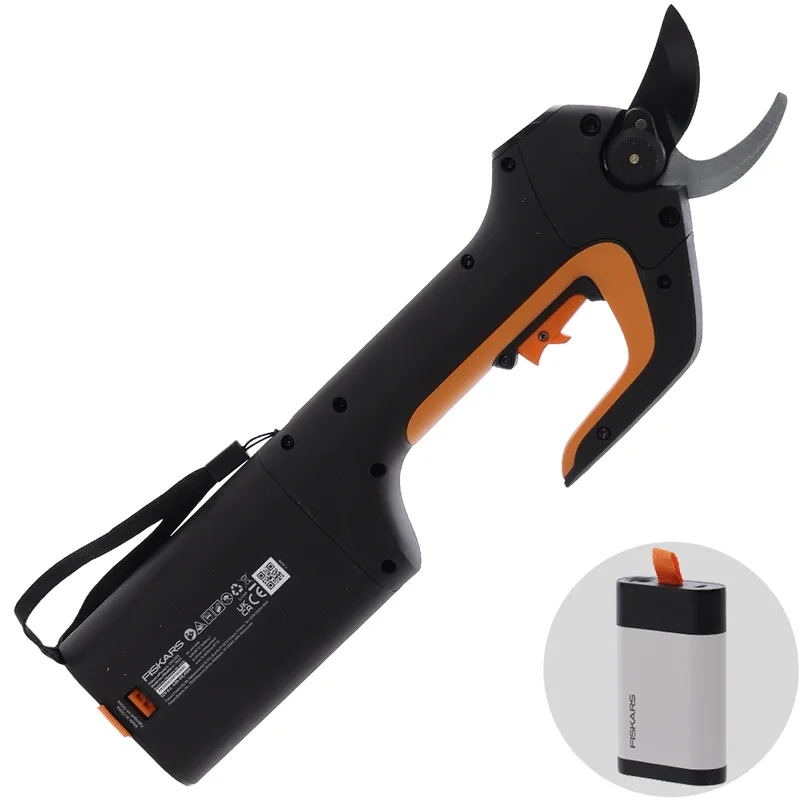 Fiskars ePruner L Bypass - Sécateur de taille électrique - 12 V 4 Ah - Diamètre de coupe 18 mm