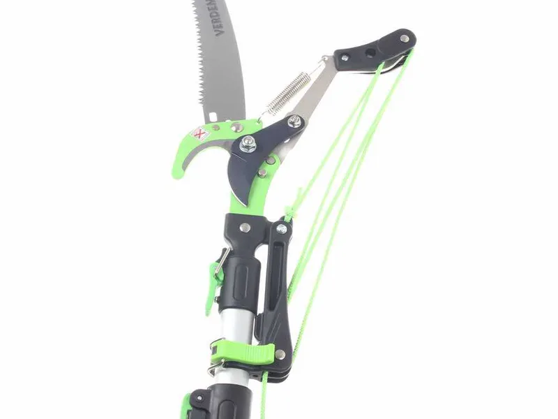 Verdemax - Échenilloir avec scie et perche télescopique à 3 sections de 130-310 cm