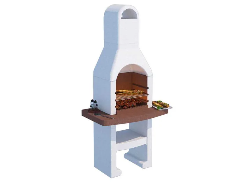 Linea VZ Grado - Barbecue à charbon en maçonnerie