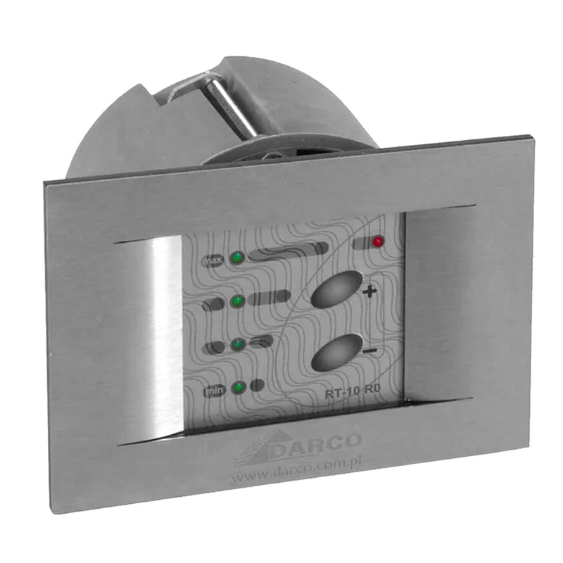 Régulateur à 12 niveaux pour ventilateurs de fumée, encastré, façade en acier inoxydable