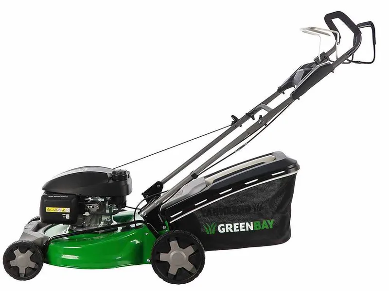 GreenBay GB-LM 51 H MY25 - Tondeuse à gazon thermique tractée - 4 en 1 - Moteur Honda GCVx170 - Largeur de coupe 51 cm