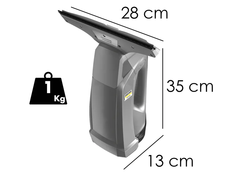 Karcher WVP 10 - Nettoyeur de vitres à batterie - Aspire résidu humide - 3.7V - 2.1 Ah