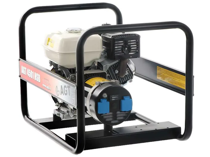 AGT 4501 HSB - Groupe électrogène 4.5 kW monophasé à essence - Continu 4.1 kW Monophasé