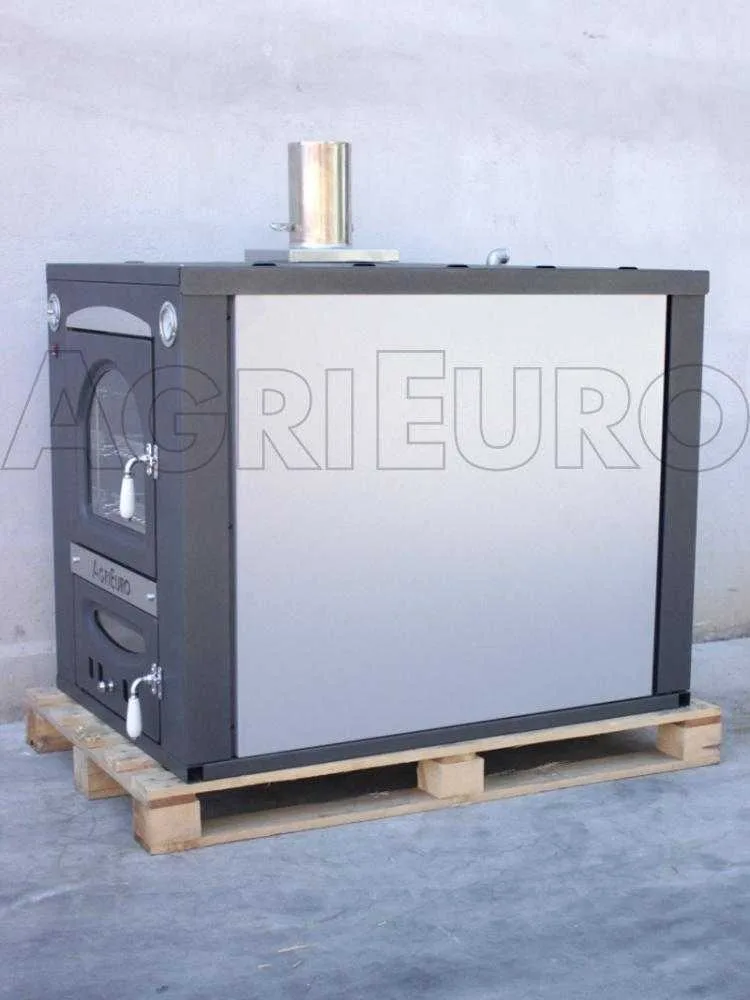 AgriEuro Medius Plus 100 Inc - Four à bois en acier encastrable - Ventilé
