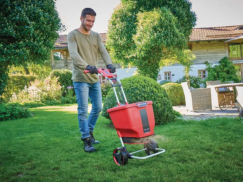 Einhell GE-SR 18/22 Li - Épandeur d'engrais multifonction à batterie - 18 V/4 Ah