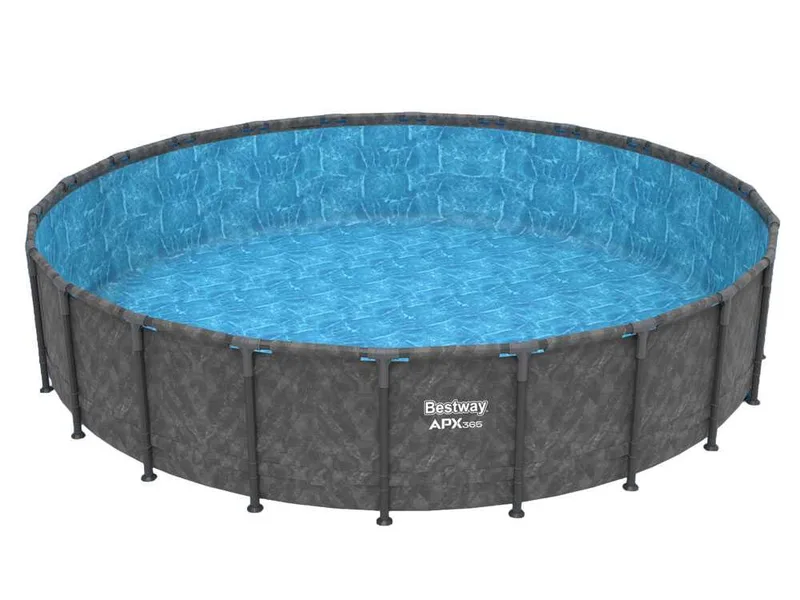 Bestway APX 365 561KE - Ø610x132 cm - Piscine ronde pour 11-15 personnes