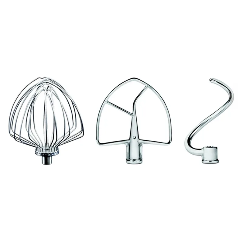 KitchenAid 5KSM7BL3PSS - Lot de 3 accessoires en acier inox