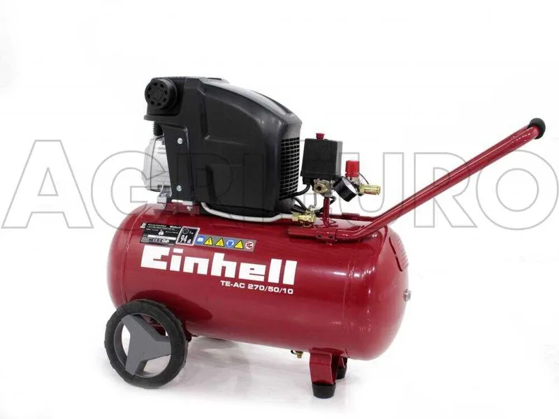 Einhell TE-AC 270/50/10 - Compresseur d'air électrique sur chariot - Moteur 2.5 CV - 50 L air comprimé