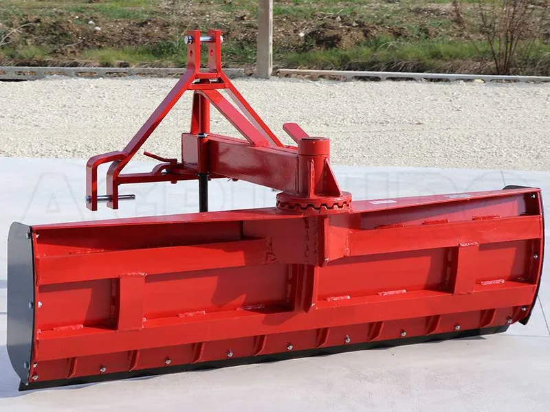 Lame niveleuse pour tracteur AgriEuro LLP180 - Série Lourde - pivot d'attelage et lame rotatifs