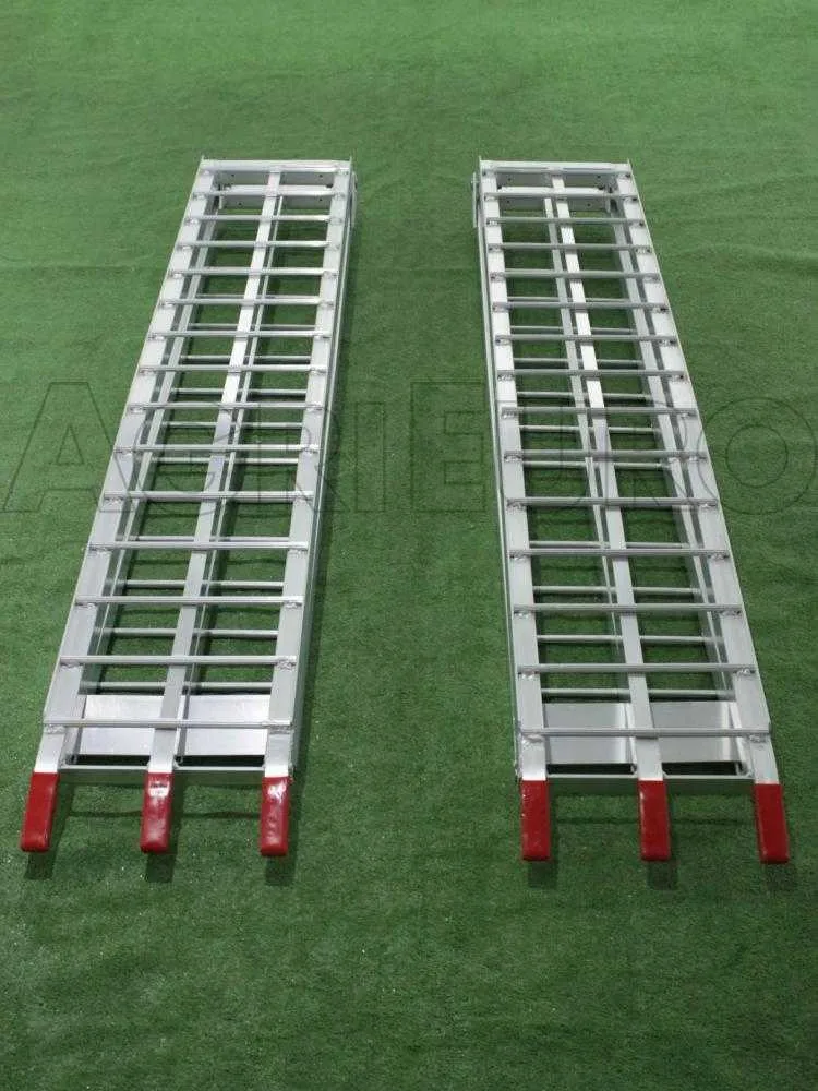 Couple de rampes de chargement 310 cm pliables en aluminium pour autoportée, quad, etc...