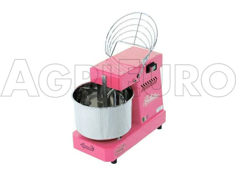 Pétrin à spirale électrique - Famag Grilletta IM 5 Color - Rose 5 kg - 8 L