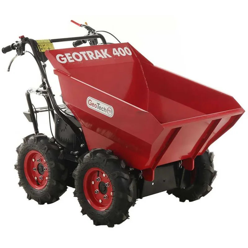 Brouette à moteur GeoTech Pro GEOTRAK 400 - benne dumper 400 kg - 4 roues motrices