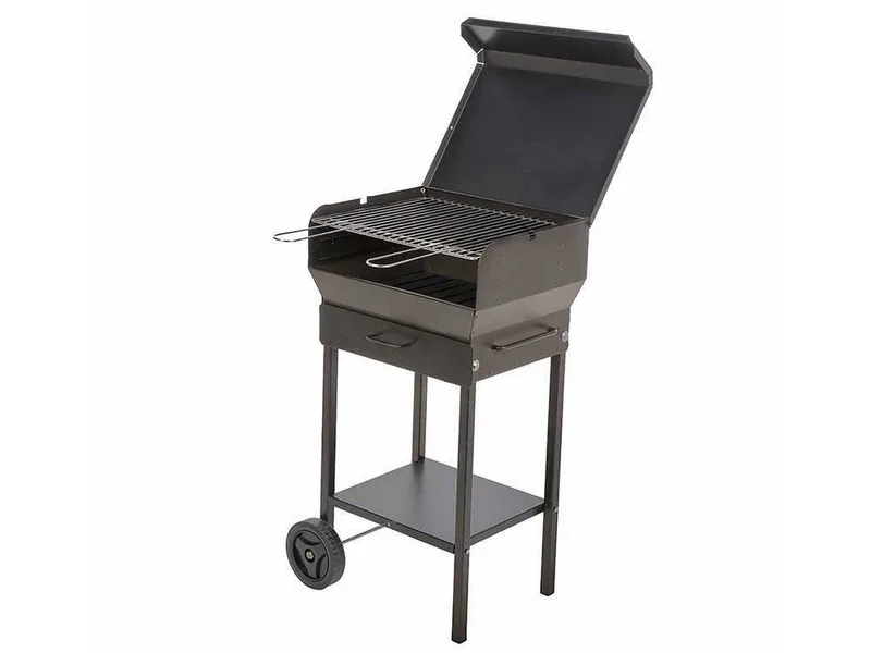 Mille Doriano Small - Barbecue à charbon en fer artisanal - 47,5x37 cm