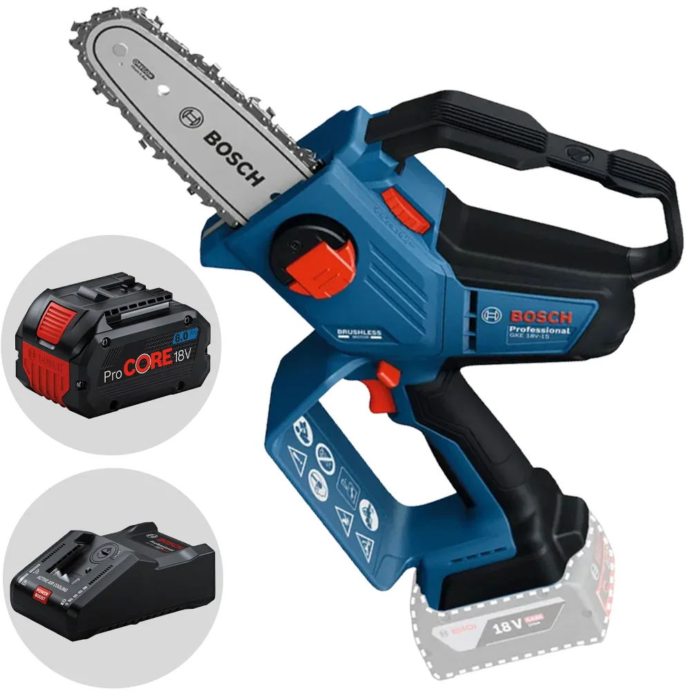 Bosch Professional GKE 18V‑15 - Élagueuse manuelle à batterie - 18V 8Ah