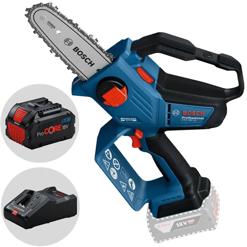 Bosch Professional GKE 18V‑15 - Élagueuse manuelle à batterie - 18V 8Ah